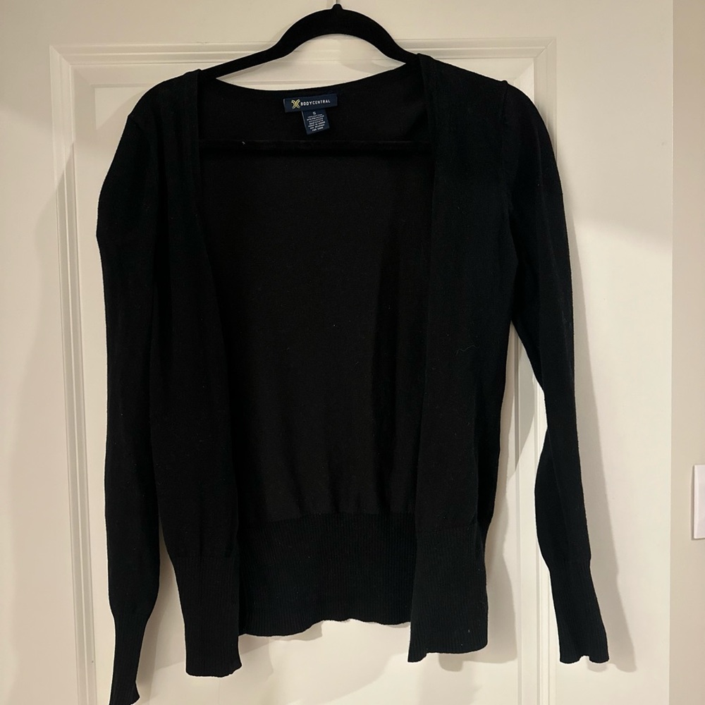 Black cardigan